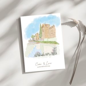 Diseño invitación de boda