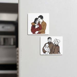 Imán + ilustración minimalista