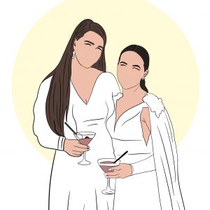 Ilustración minimalista SIN ROSTRO (envío digital)